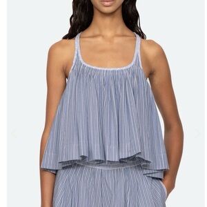 Sea New York Blue and White Striped Top Size XS